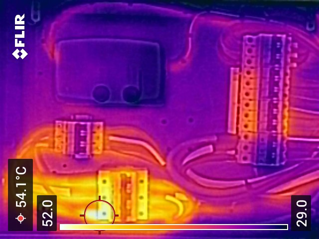 Avaliação térmica de componentes elétricos
